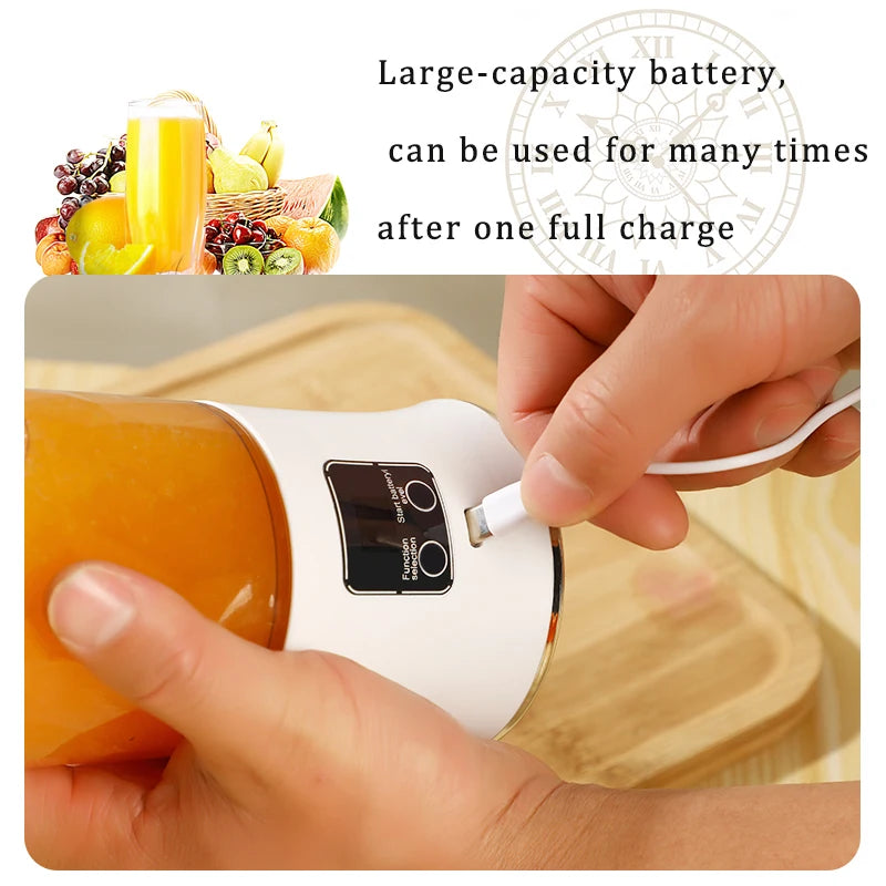 Extracteur de jus portable de 600 ml كوب عصارة محمول سعة 600 مل