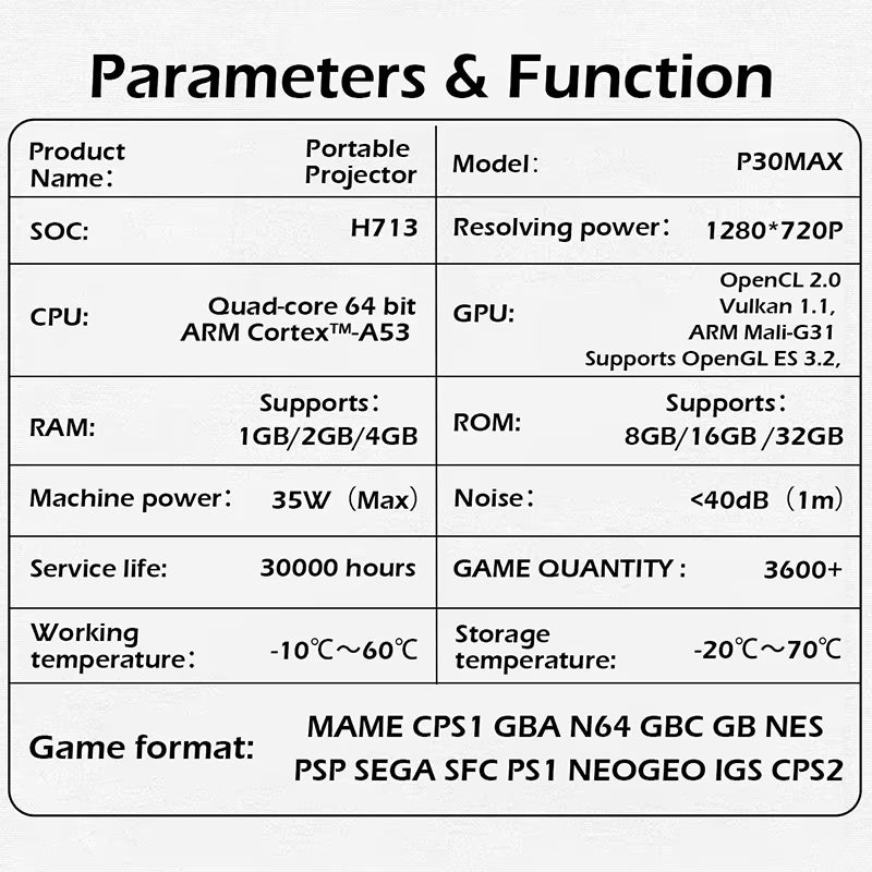 3D Game Projector جهاز عرض ألعاب ثلاثي الأبعاد