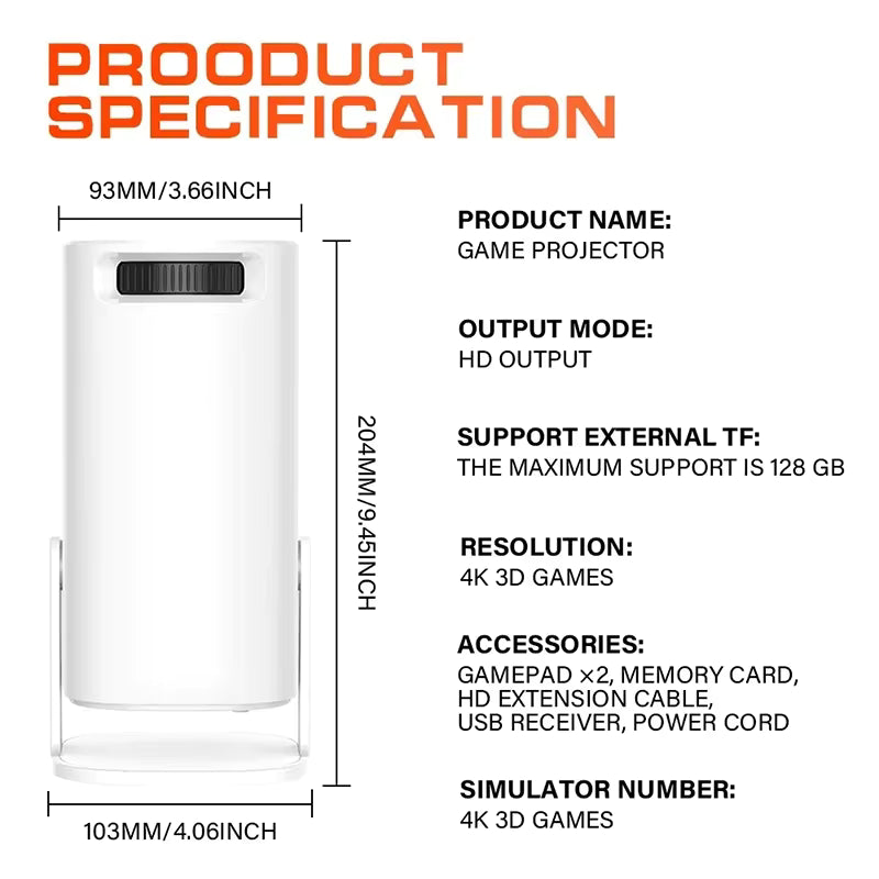 3D Game Projector جهاز عرض ألعاب ثلاثي الأبعاد