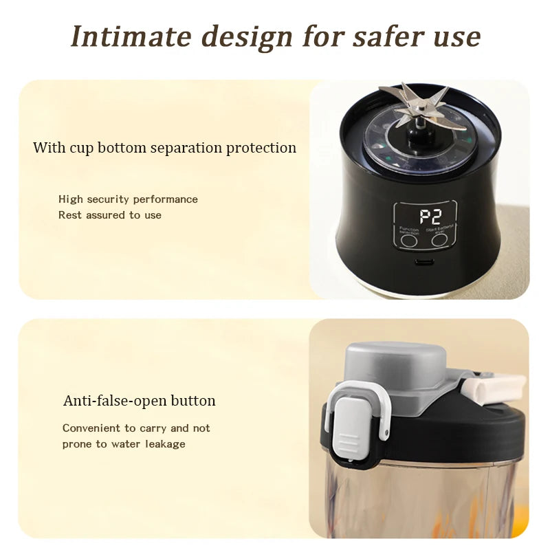 Extracteur de jus portable de 600 ml كوب عصارة محمول سعة 600 مل
