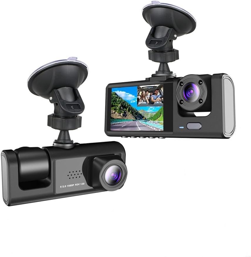 1080P جهاز تسجيل فيديو رقمي للمراقبة للسيارات Caméra de tableau de bord pour sécurité de voiture